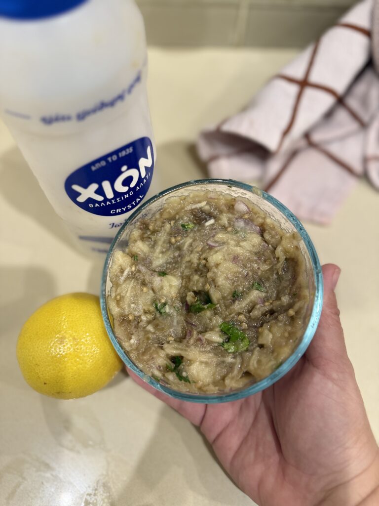 Homemade meliztanosalata