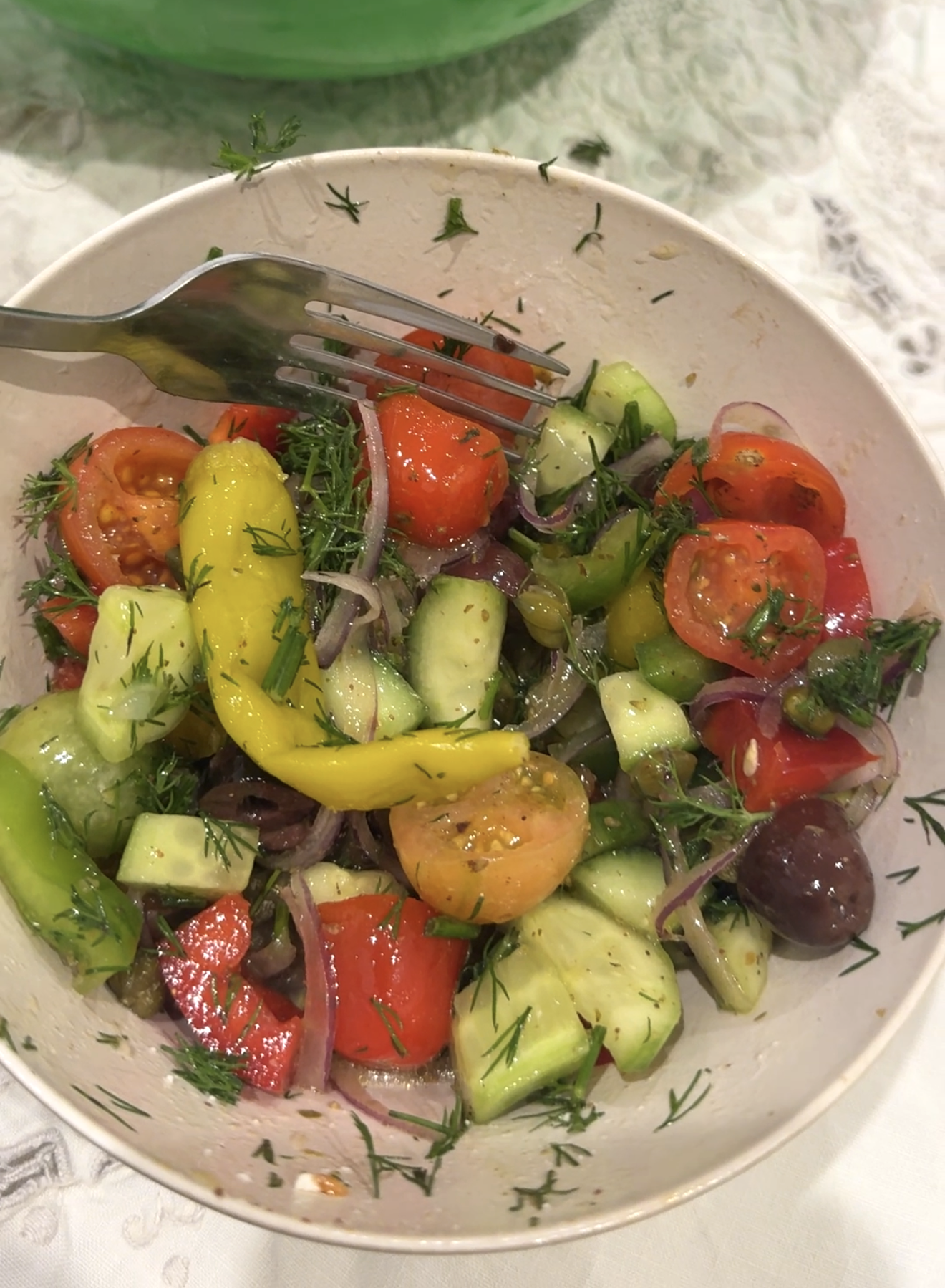 Greek salad - no feta